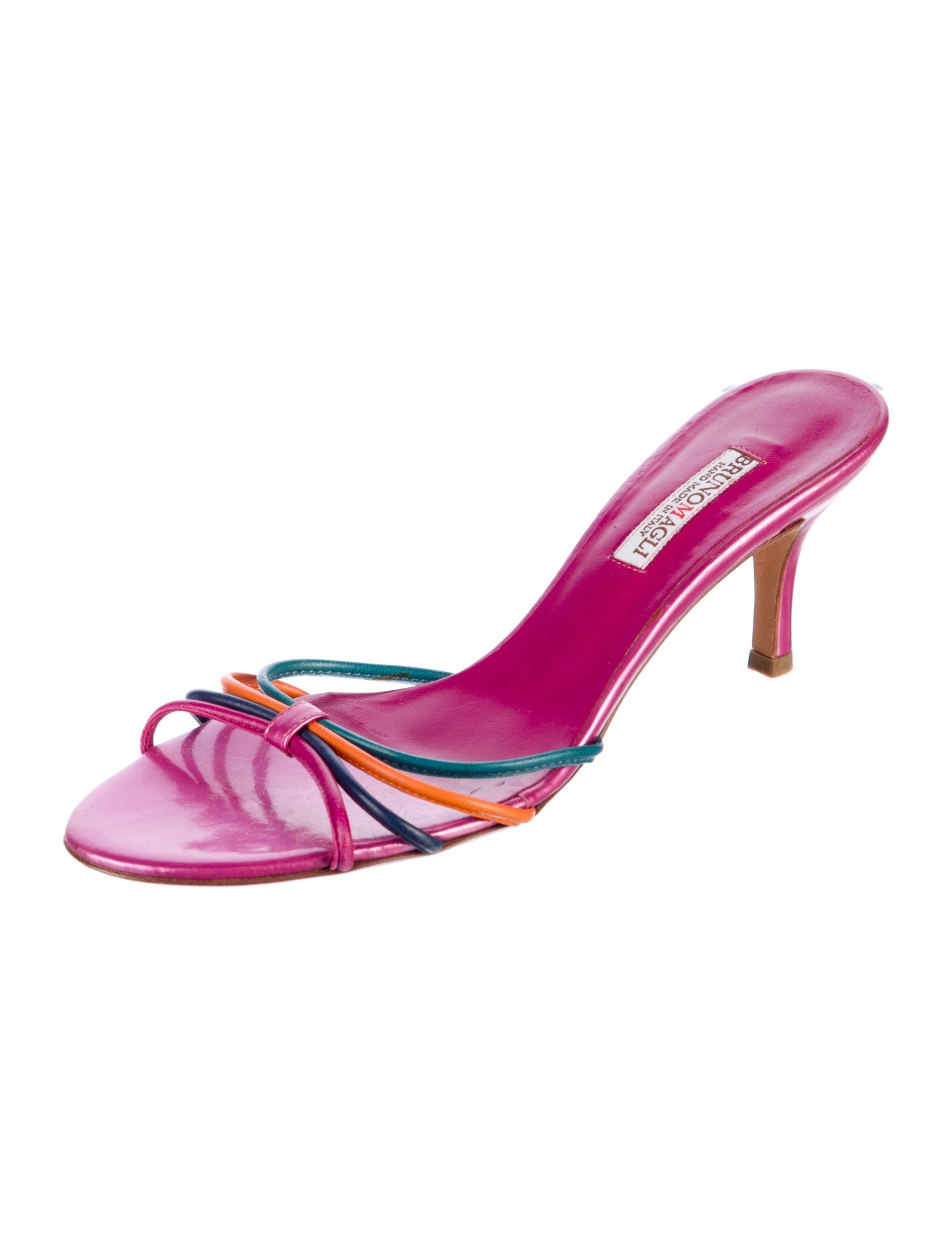 Bruno Magli Leather Slides