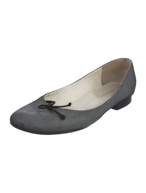 Bruno Magli Canvas Plaid Print Ballet Flats