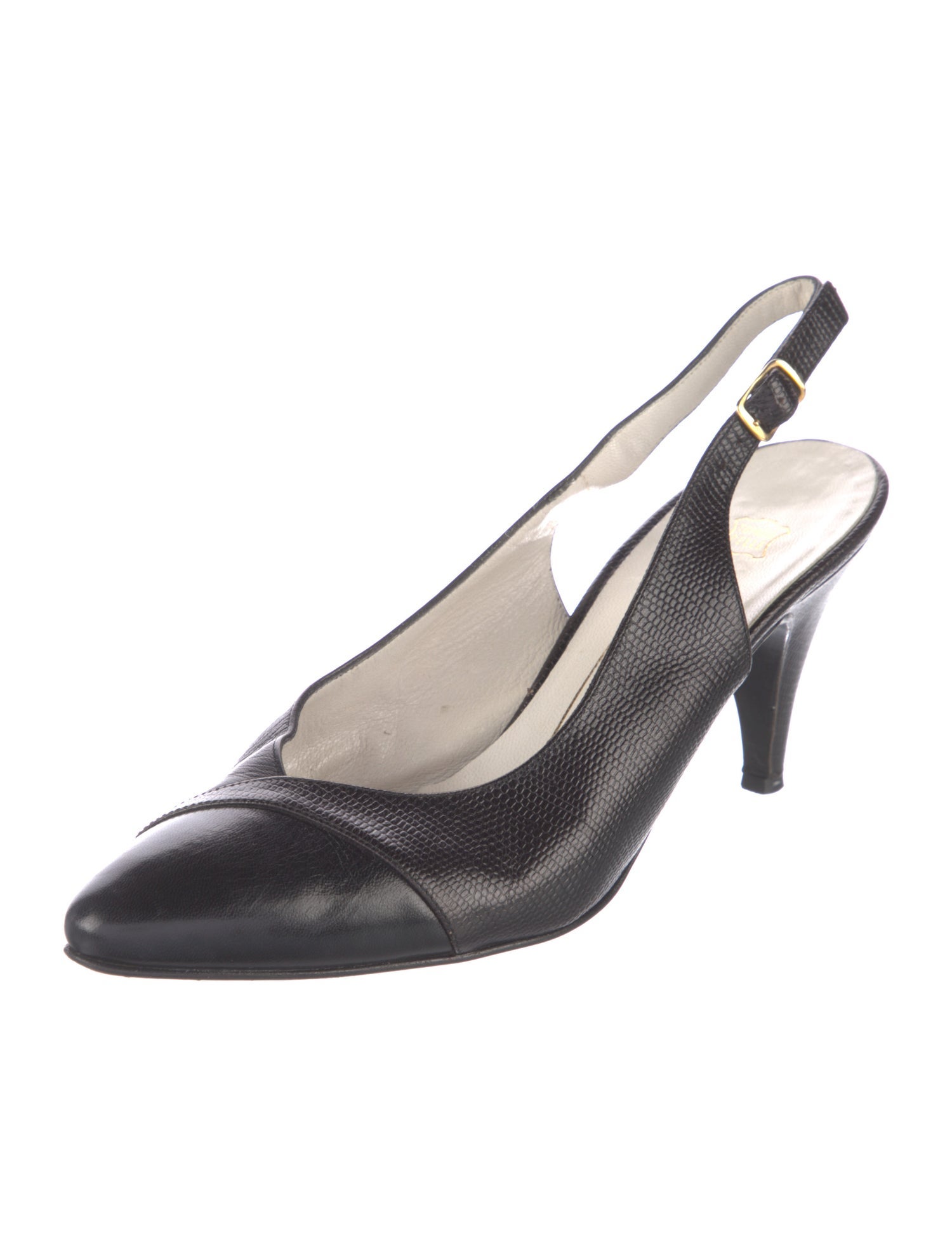 Bruno Magli Leather Slingback Pumps