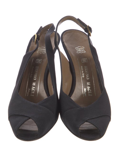 Bruno Magli Canvas Slingback Pumps