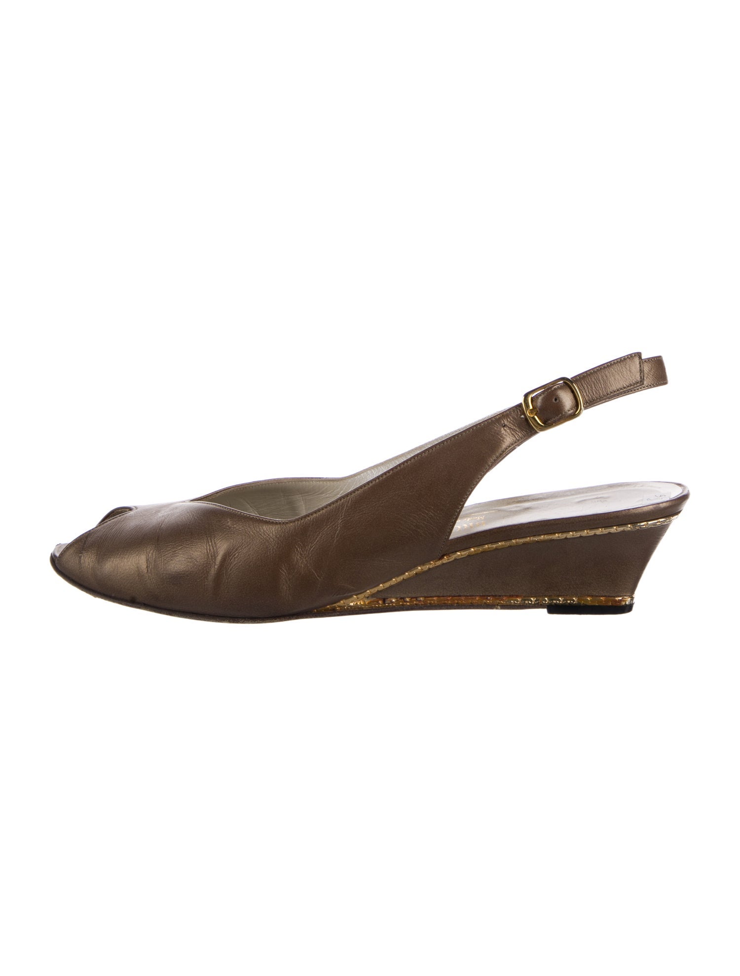 Bruno Magli Leather Slingback Pumps