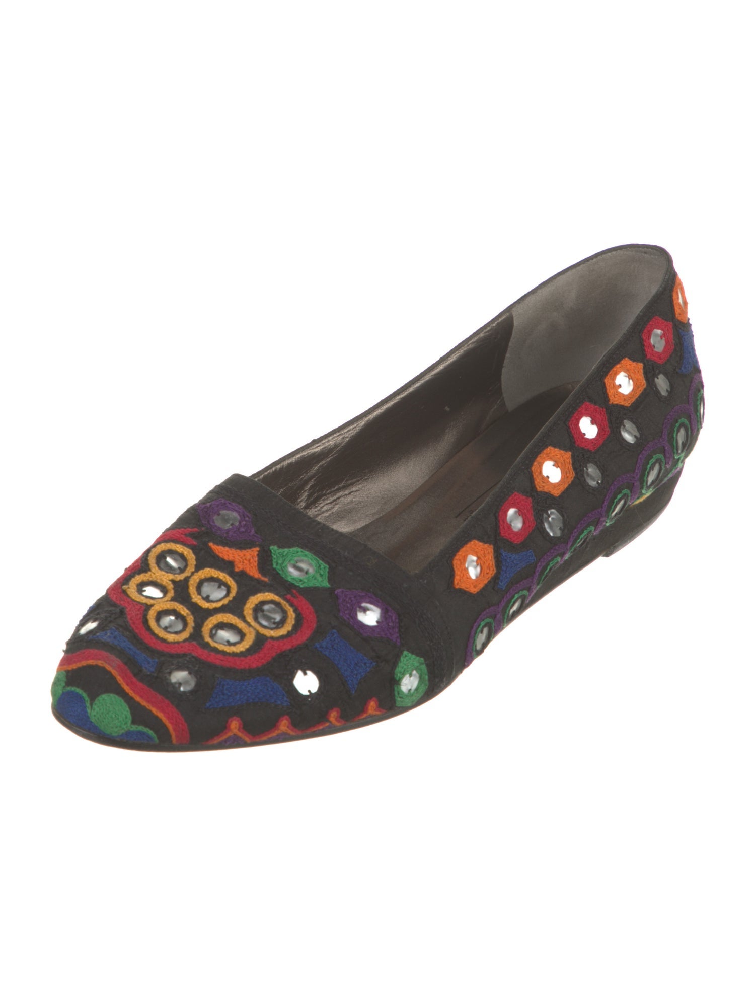 Bruno Magli Canvas Printed Ballet Flats