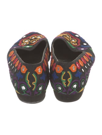 Bruno Magli Canvas Printed Ballet Flats