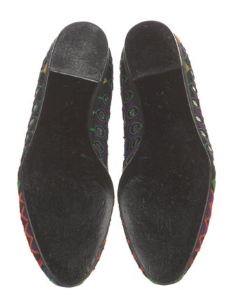 Bruno Magli Canvas Printed Ballet Flats