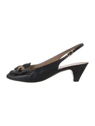 Bruno Magli Leather Slingback Flats