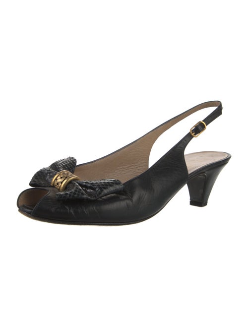 Bruno Magli Leather Slingback Flats