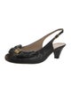 Bruno Magli Leather Slingback Flats