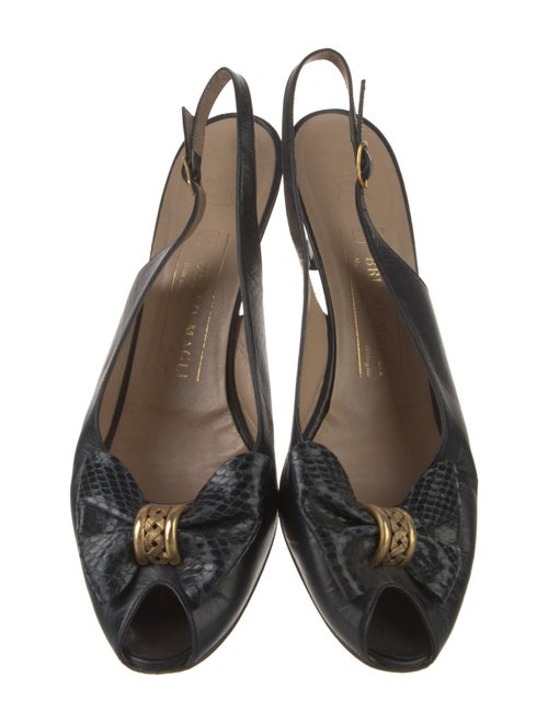 Bruno Magli Leather Slingback Flats