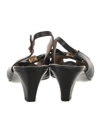 Bruno Magli Leather Slingback Flats