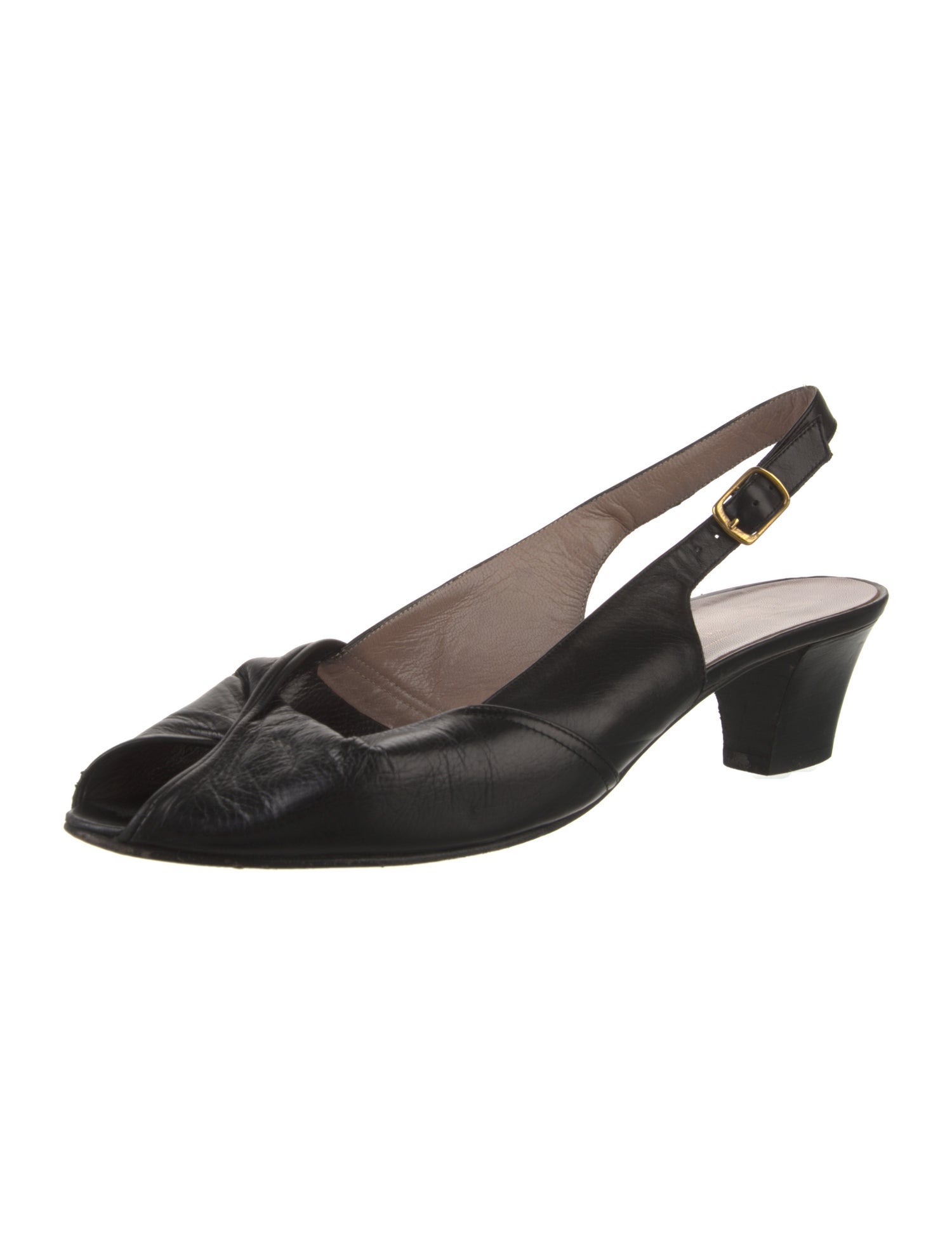 Bruno Magli Leather Slingback Pumps