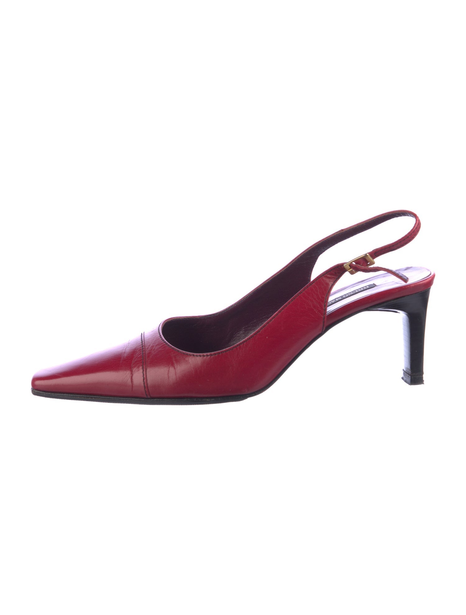 Bruno Magli Leather Slingback Pumps