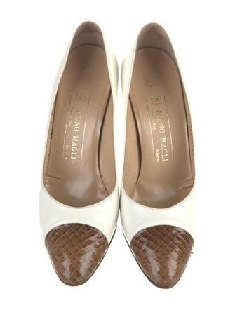 Bruno Magli Leather Printed Pumps