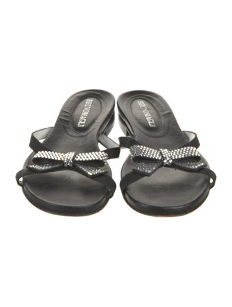 Bruno Magli Leather Slides