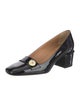 Bruno Magli Patent Leather Bow Accents Pumps