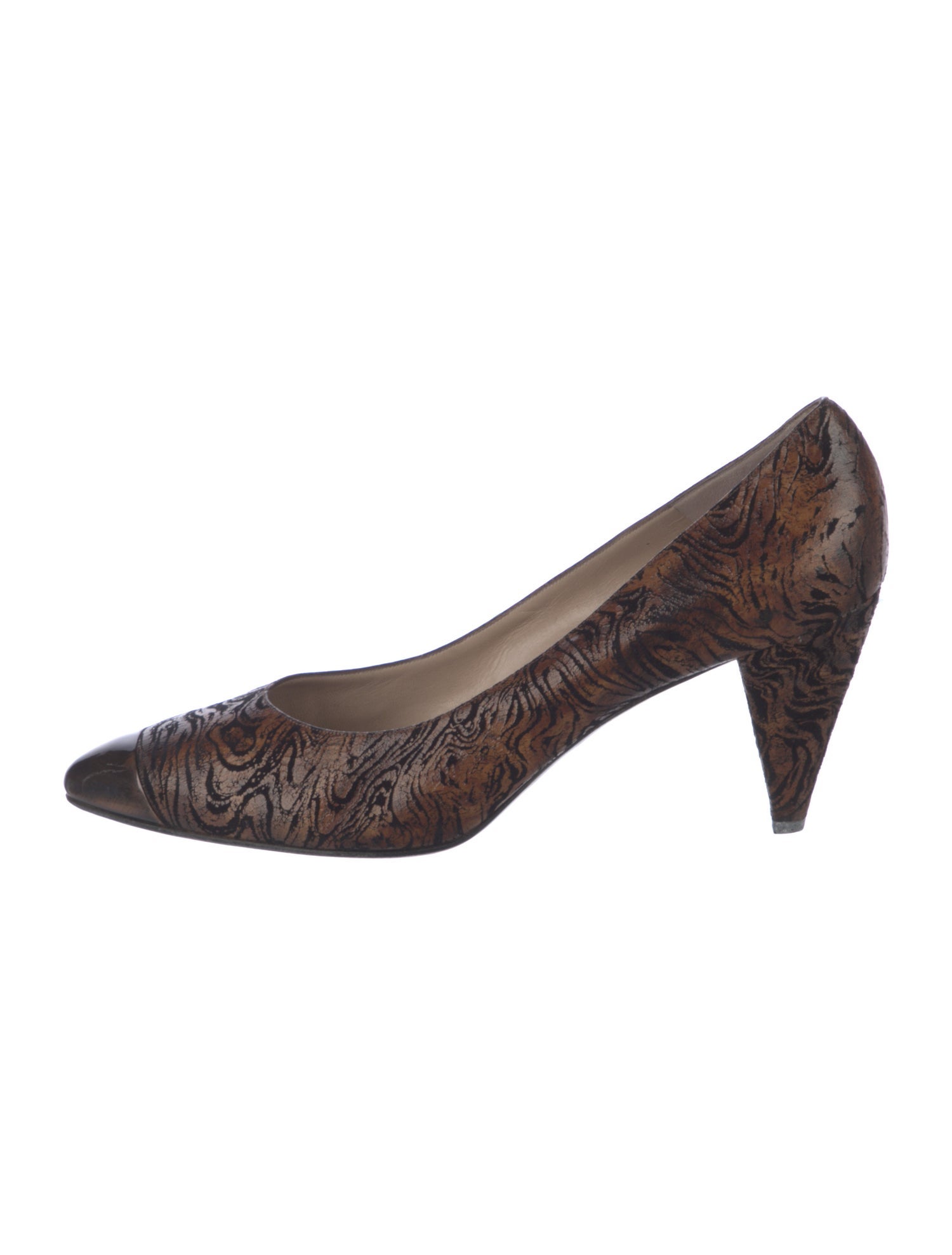 Bruno Magli Suede Printed Pumps