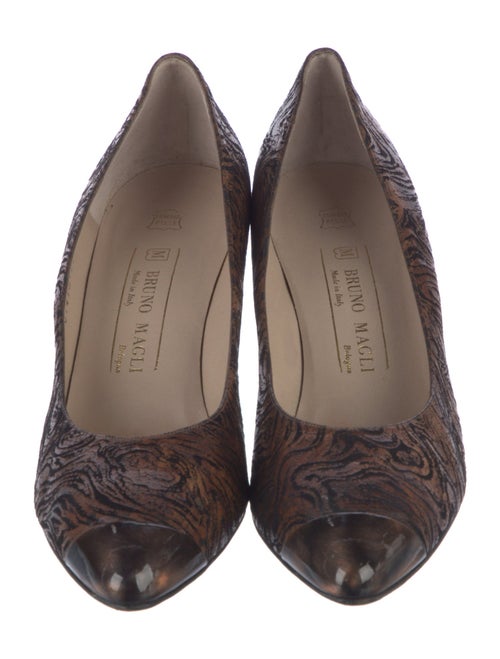 Bruno Magli Suede Printed Pumps