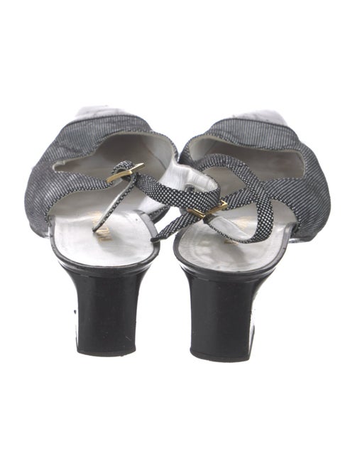 Bruno Magli Leather Polka Dot Print Slingback Pumps