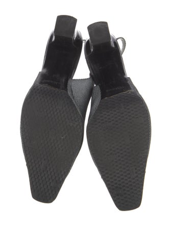 Bruno Magli Leather Polka Dot Print Slingback Pumps