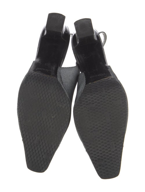 Bruno Magli Leather Polka Dot Print Slingback Pumps