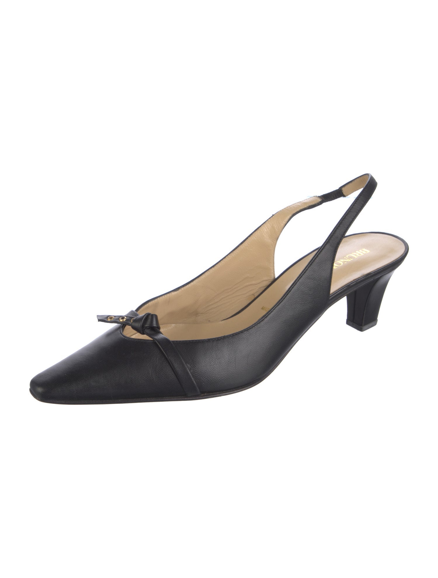 Bruno Magli Leather Slingback Pumps