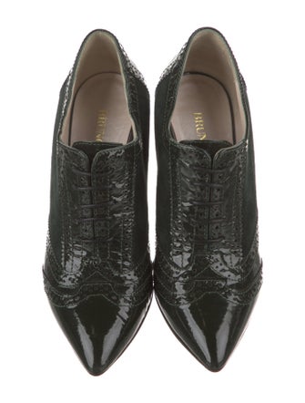 Bruno Magli Patent Leather Lasercut Accents Pumps