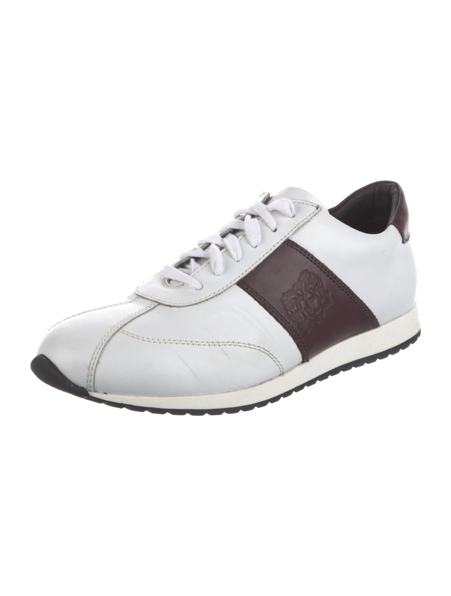 Bruno Magli Leather Colorblock Pattern Athletic Sneakers