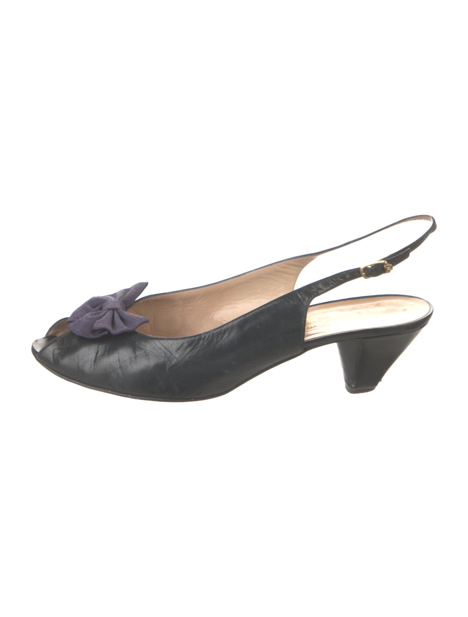 Bruno Magli Leather Slingback Pumps
