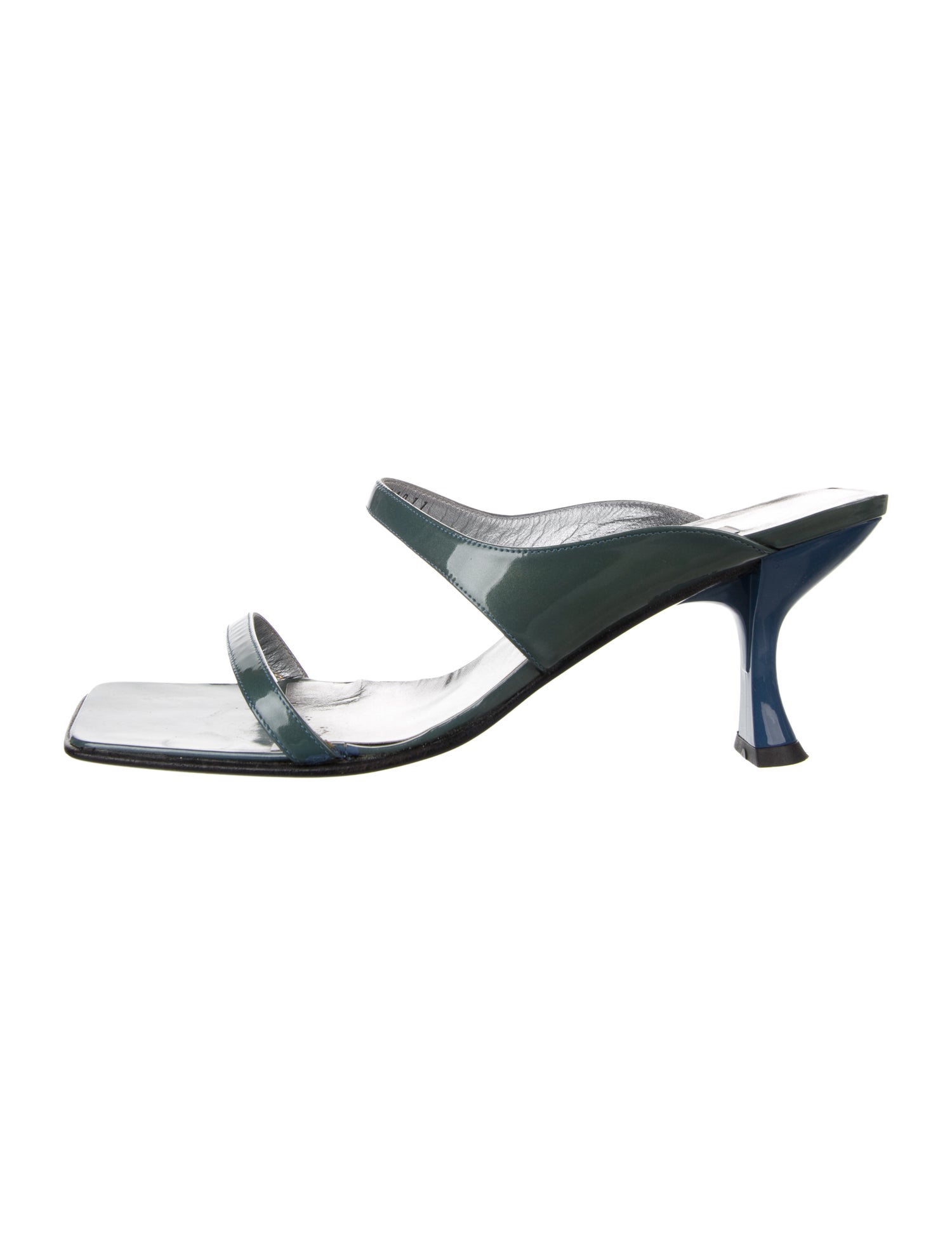 Bruno Magli Patent Leather Slides