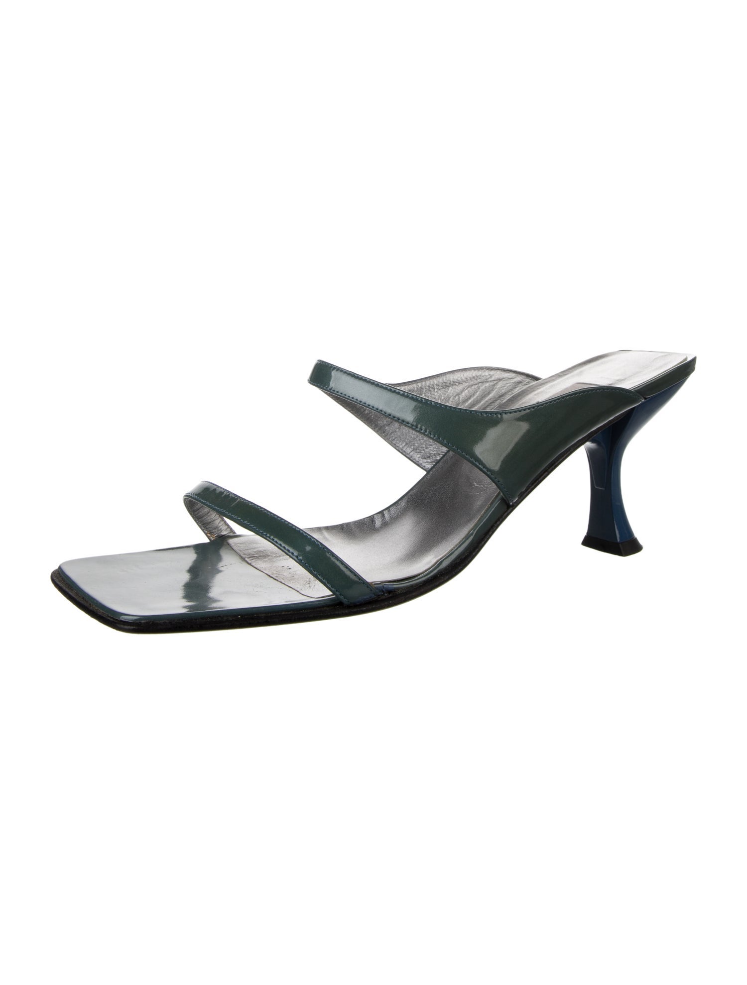 Bruno Magli Patent Leather Slides