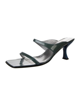 Bruno Magli Patent Leather Slides