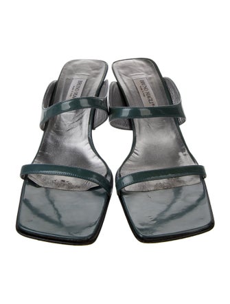 Bruno Magli Patent Leather Slides