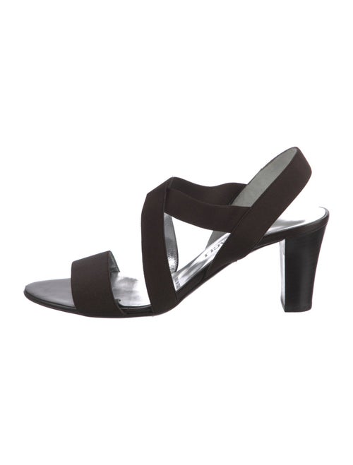 Bruno Magli Canvas T-Strap Sandals