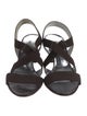 Bruno Magli Canvas T-Strap Sandals