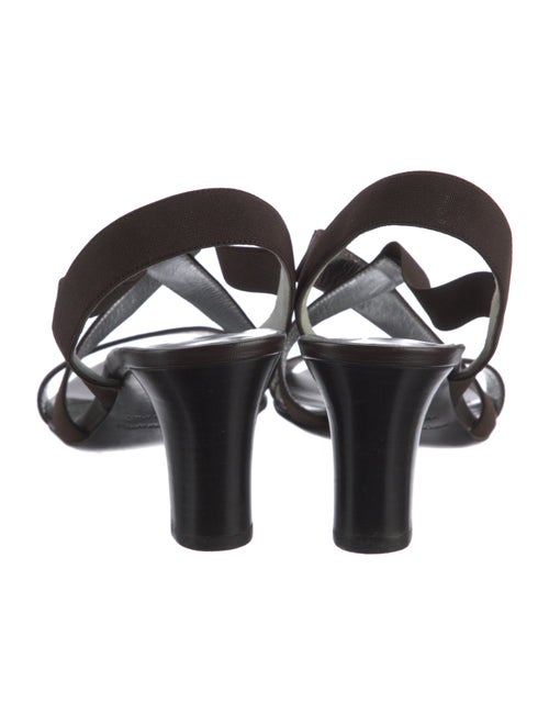 Bruno Magli Canvas T-Strap Sandals