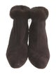 Bruno Magli Suede Faux Fur Trim Boots