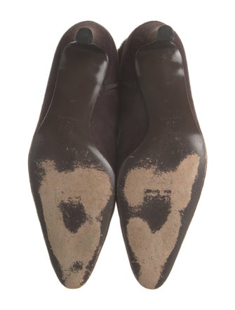Bruno Magli Suede Faux Fur Trim Boots