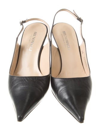Bruno Magli Leather Slingback Pumps