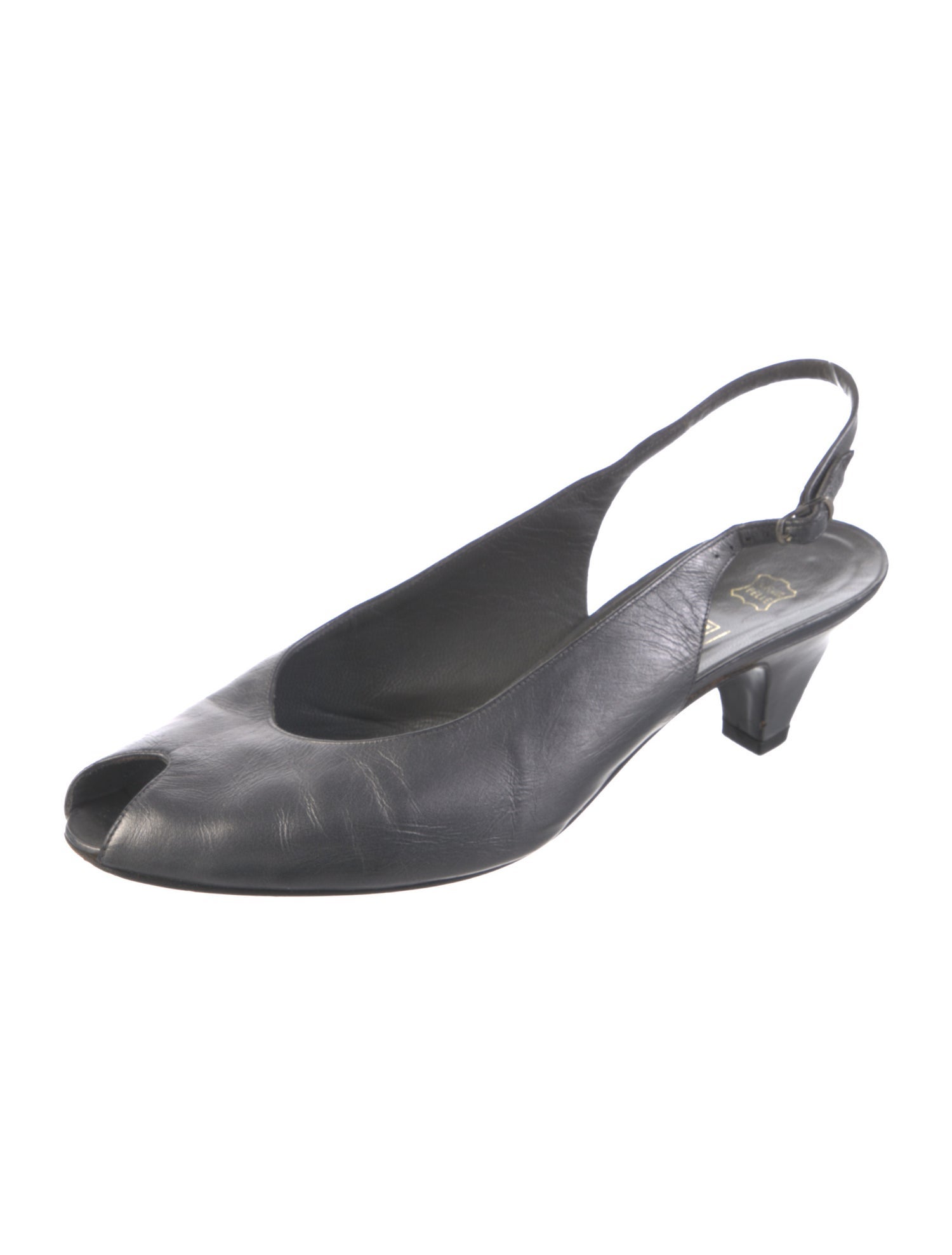 Bruno Magli Leather Slingback Pumps