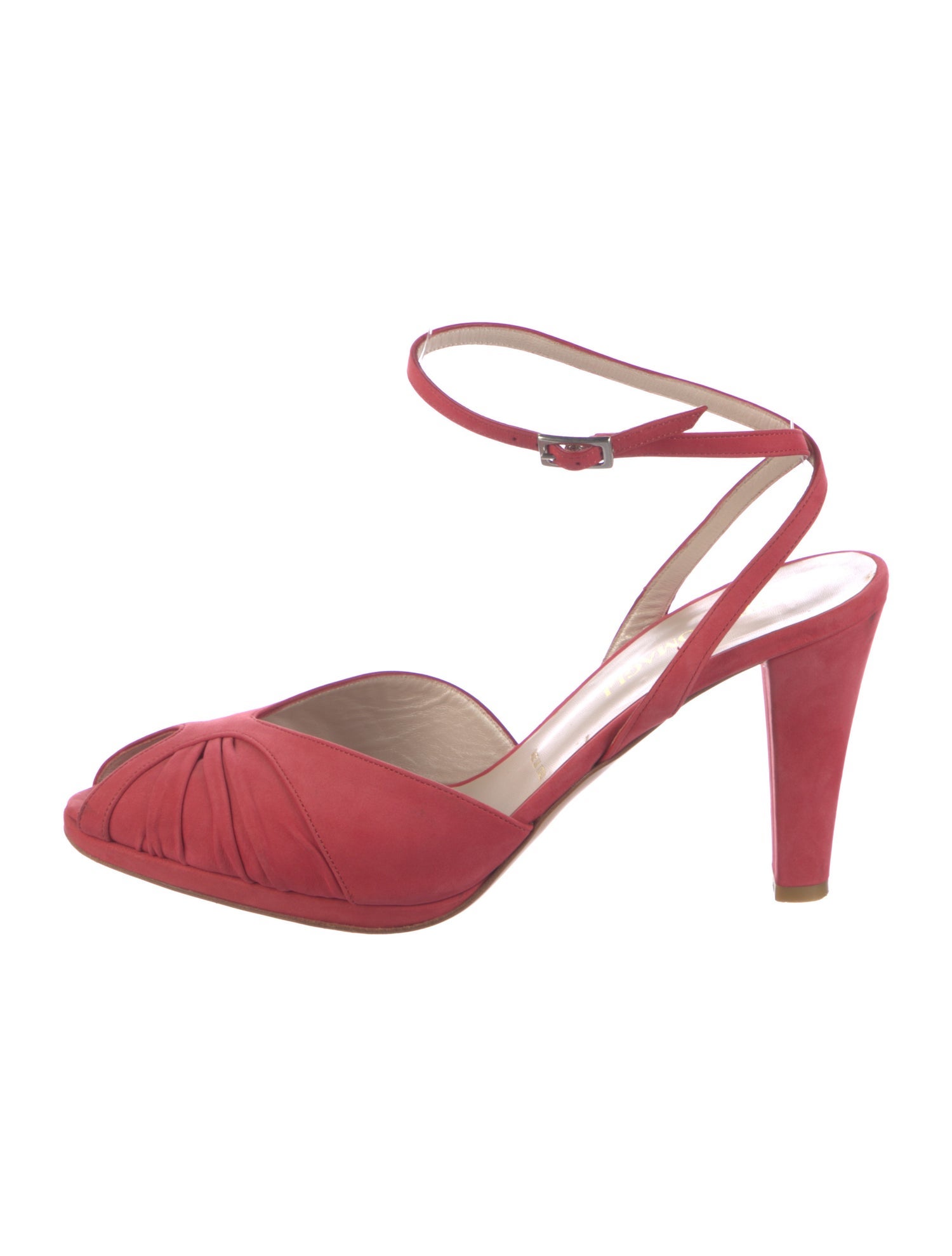 Bruno Magli Suede Ruffle Embellishment Slingback Pumps