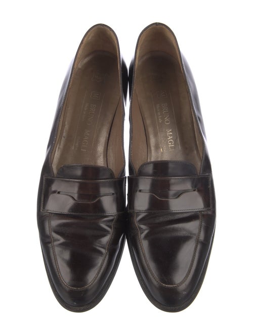 Bruno Magli Leather Tassel Accents Loafers