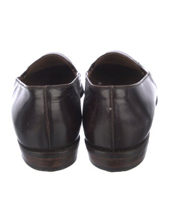 Bruno Magli Leather Tassel Accents Loafers