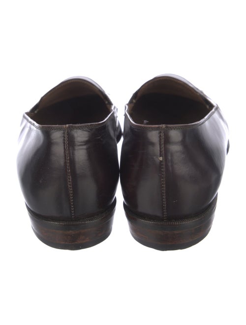 Bruno Magli Leather Tassel Accents Loafers