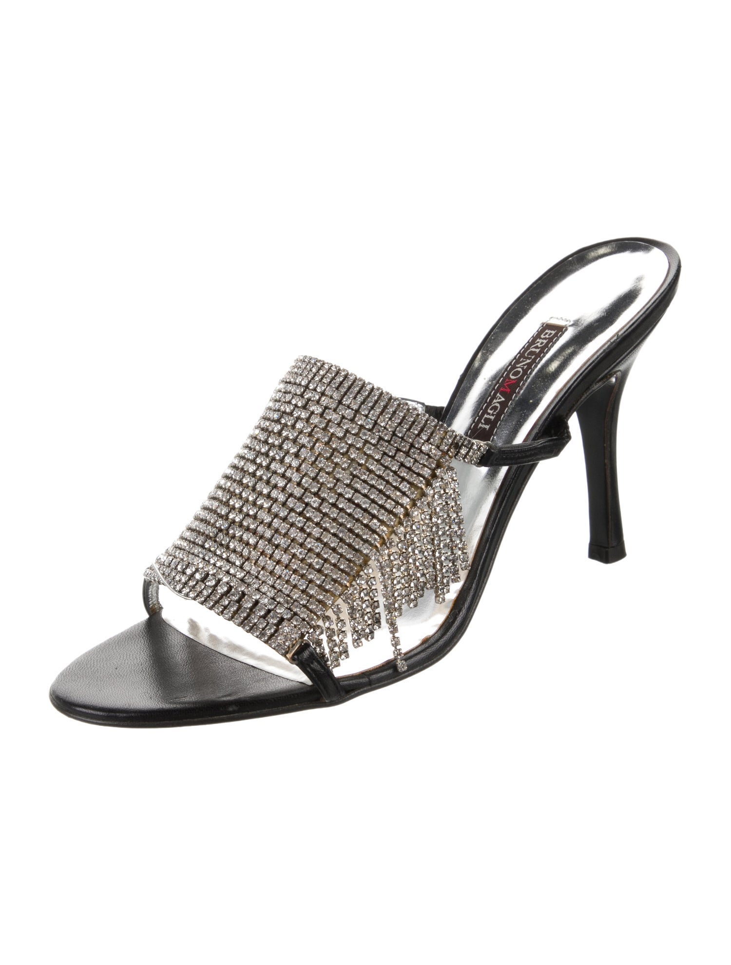 Bruno Magli Crystal Slides