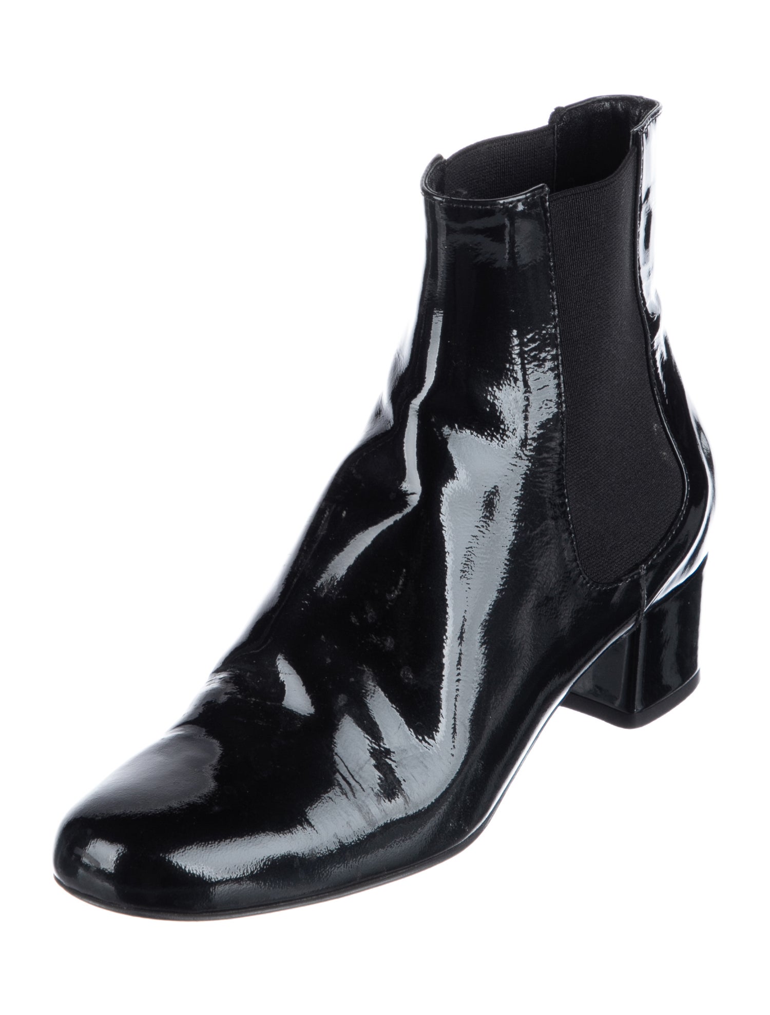 Bruno Magli Patent Leather Chelsea Boots