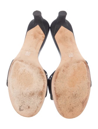 Bruno Magli Suede Studded Accents Slides