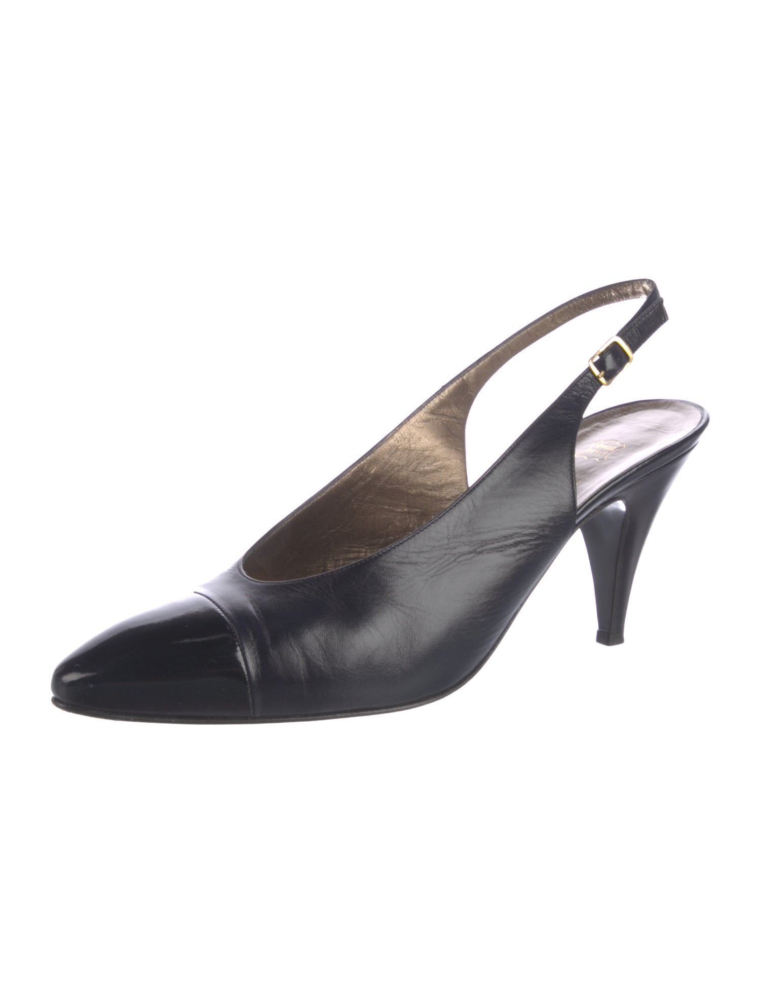 Bruno Magli Leather Slingback Pumps