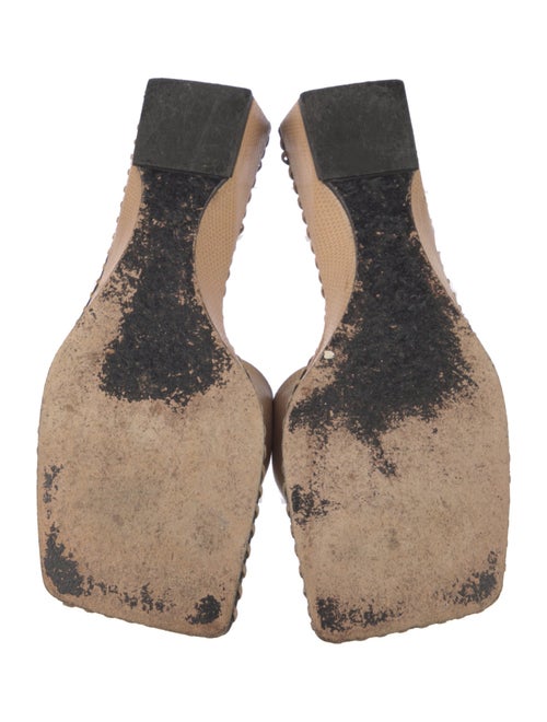 Bruno Magli Leather Whipstitch Trim Slides