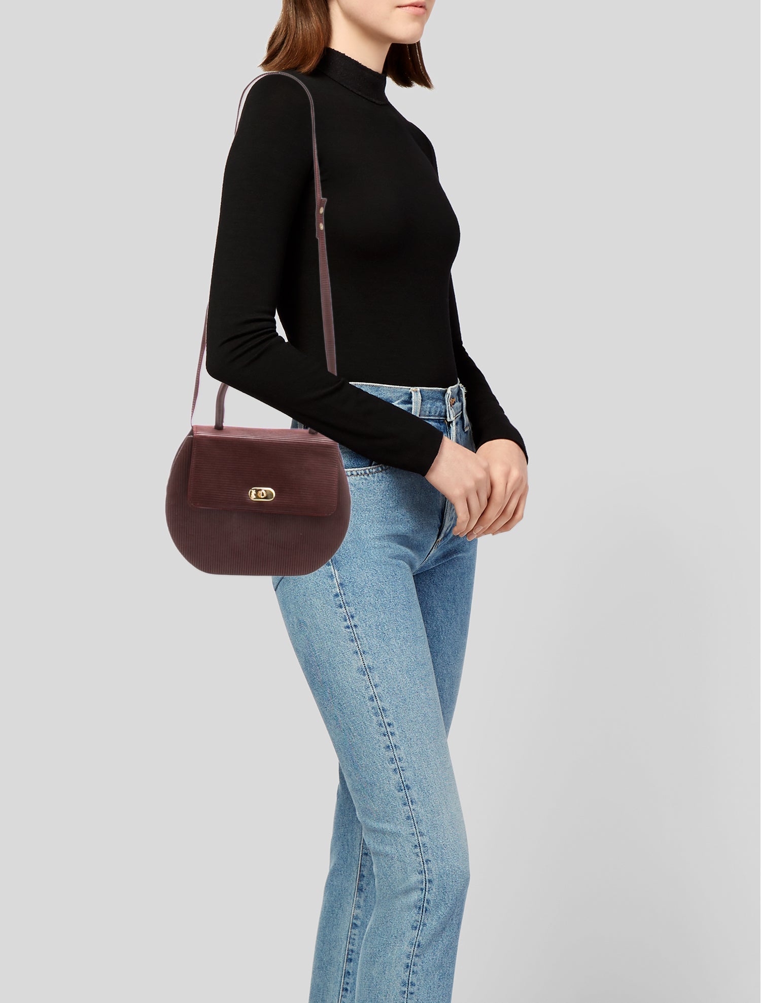 Bruno Magli Suede Top Handle Bag