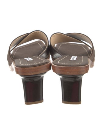 Bruno Magli Satin Slides