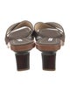 Bruno Magli Satin Slides